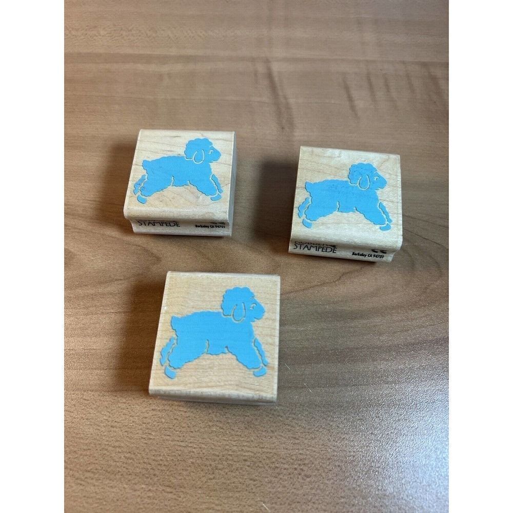 Rubber Stampede Little Lamb Set of 3 1.5”